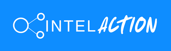 Bannière avec le logo IntelAction, plateforme d’intelligence d’affaires pour l’analyse des contrats publics au Québec.